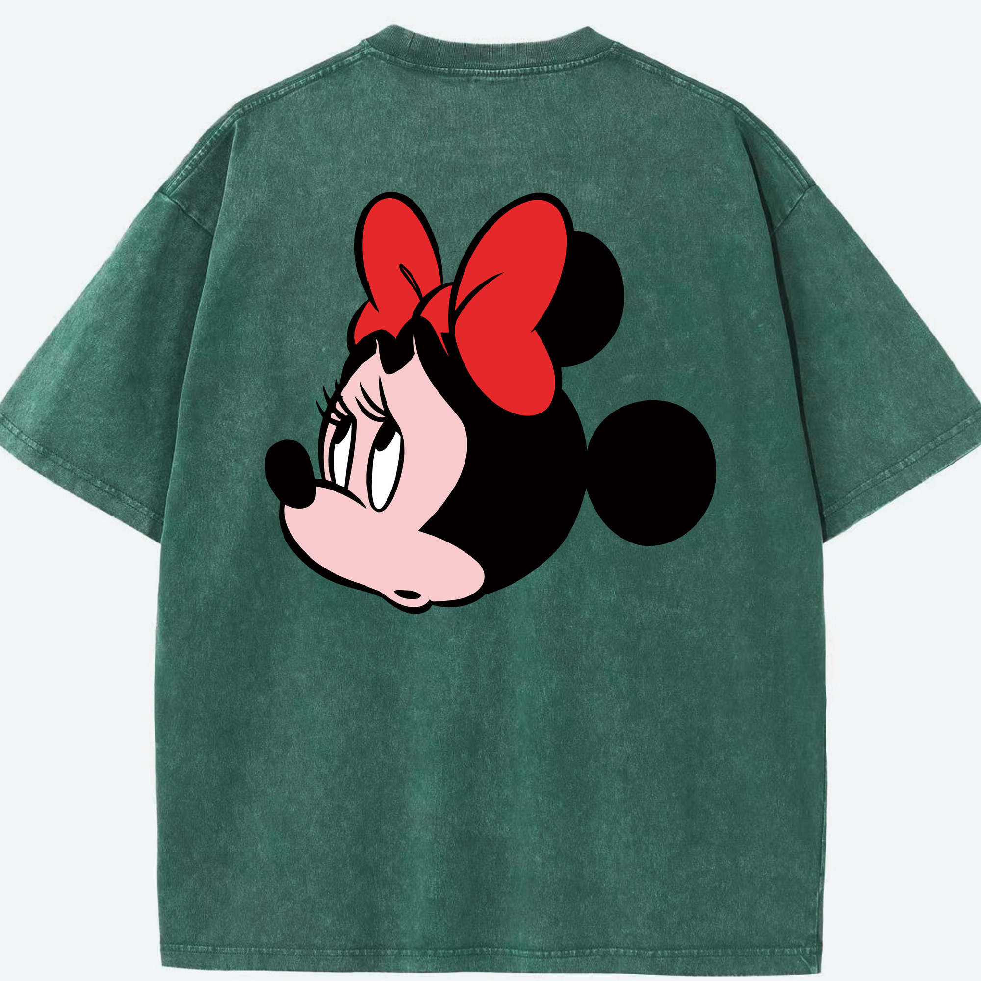（画像用） ミッキーマウス Mickey Mouse 綿100% ヴィンテージ風 半袖Tシャツ（背面プリント）